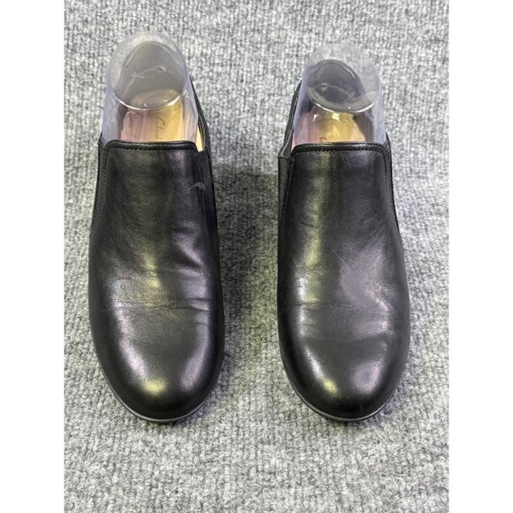Clark’s woman’s shoes 8 black contoured, comfort heel 2” - Picture 8 of 16